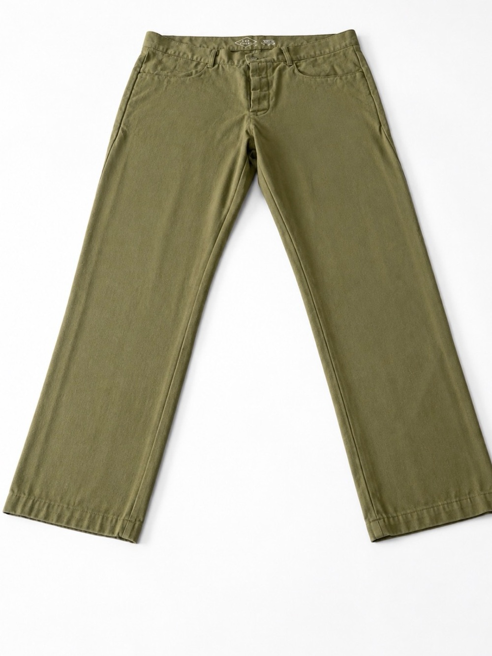 Men's Straight Jeans in Olive Green